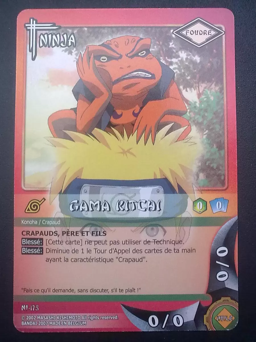Cartes Naruto Série 04 - L\'Esprit du Sable - Gama Kitchi