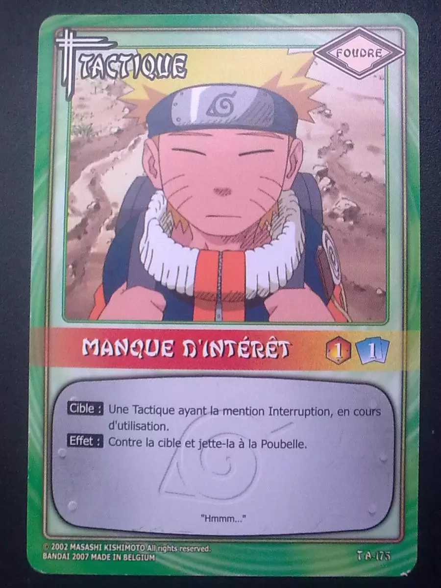 Cartes Naruto Série 04 - Manque d\'intérêt