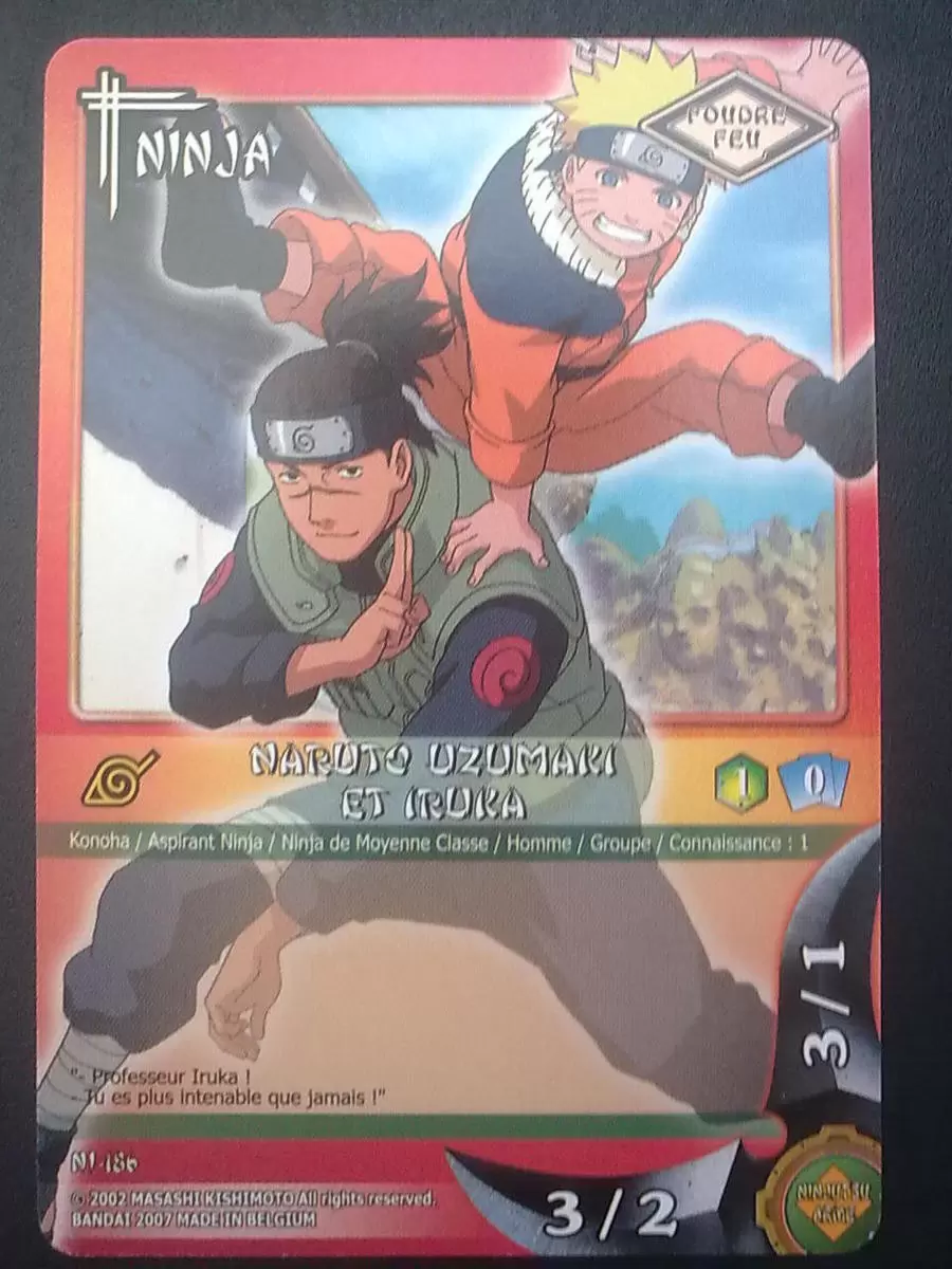 Cartes Naruto Série 04 - Naruto Uzumaki et Iruka