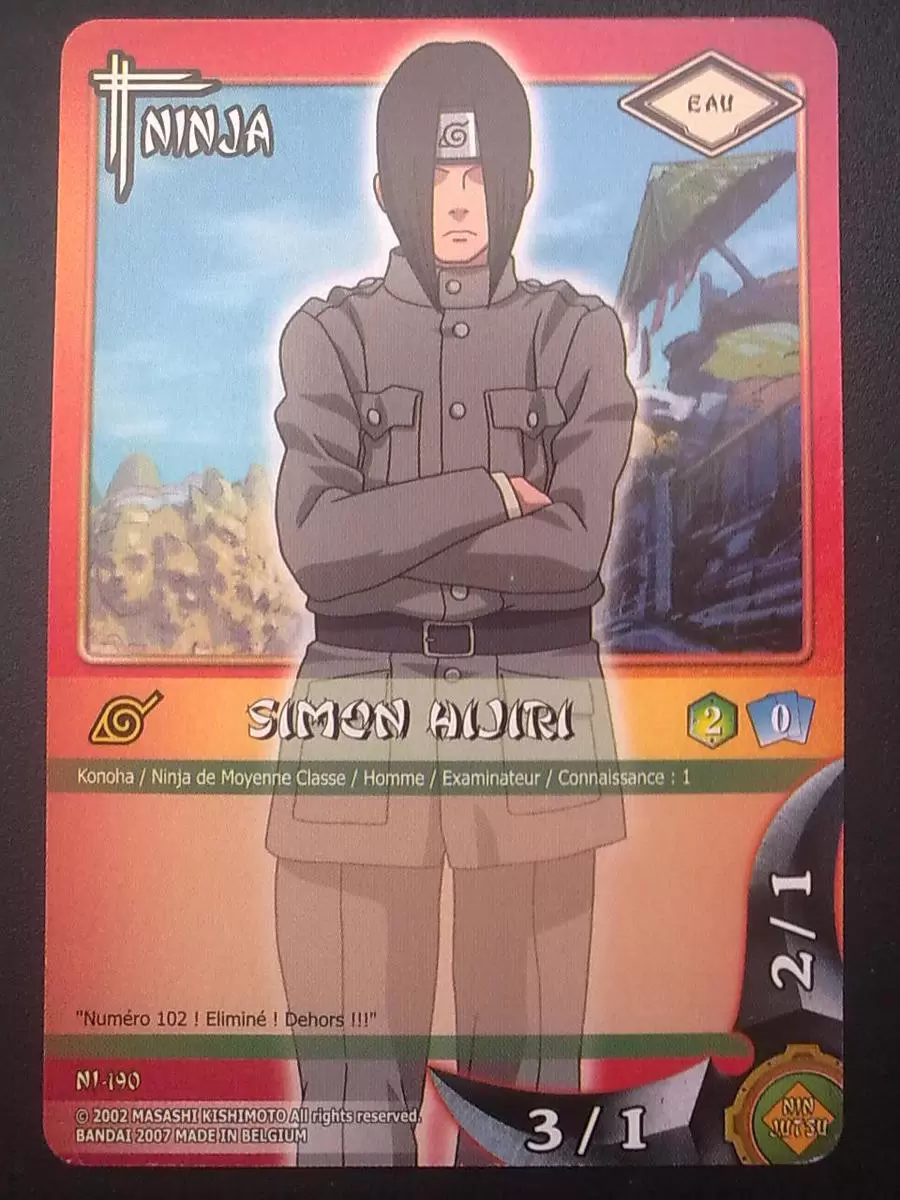 Cartes Naruto Série 04 - L\'Esprit du Sable - Simon Hijiri
