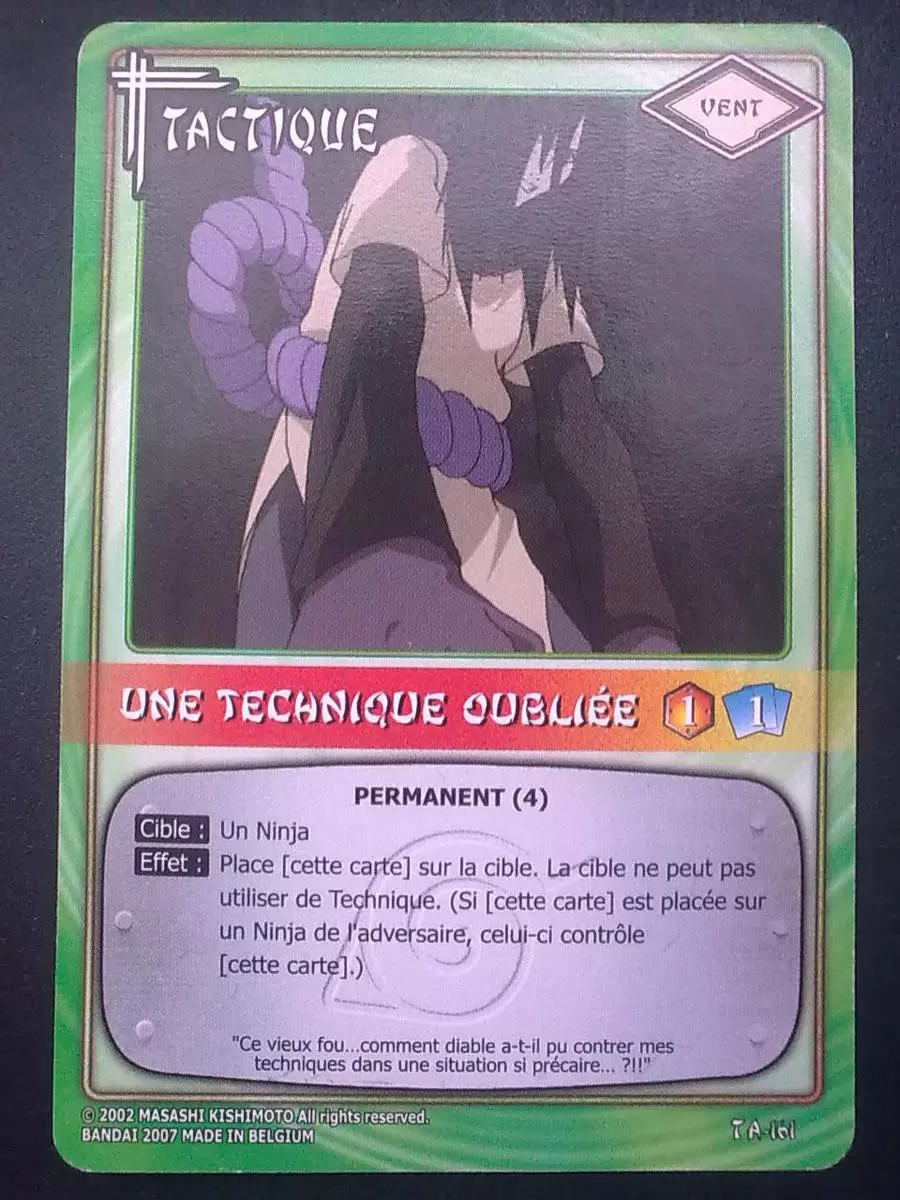 Cartes Naruto Série 04 - Une technique oubliée