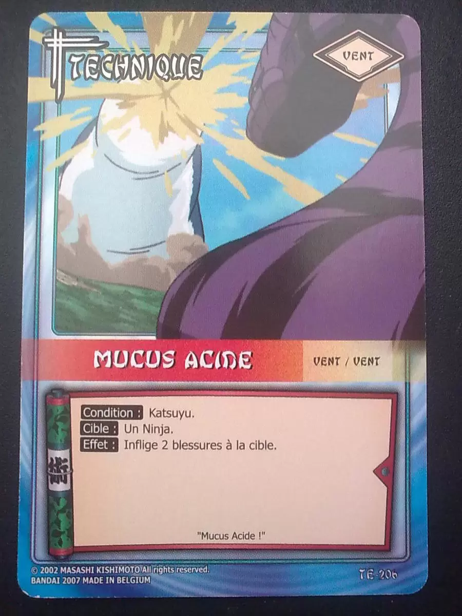 Cartes Naruto Série 05 - Mucus acide