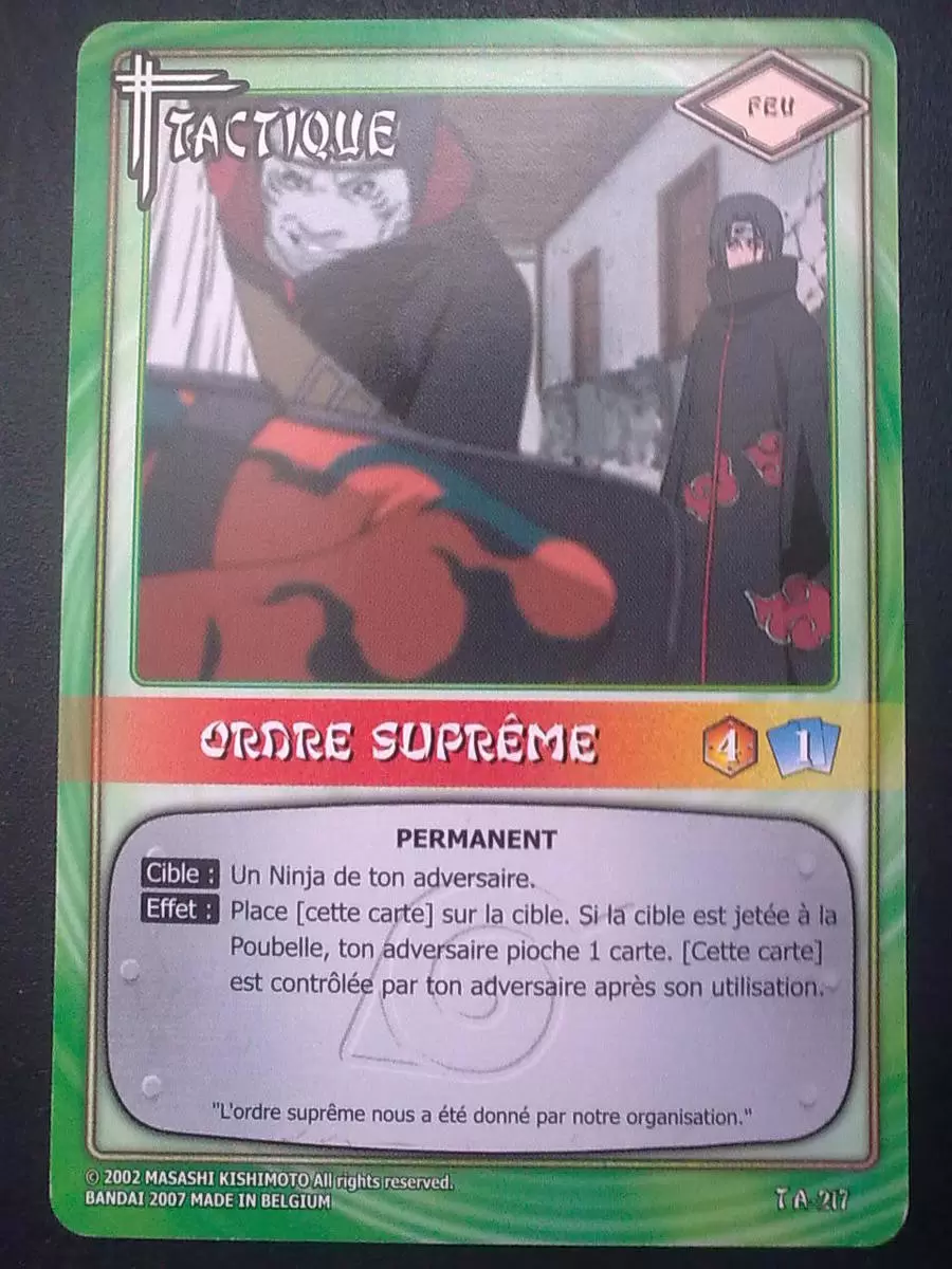 Cartes Naruto Série 05 - Ordre suprême