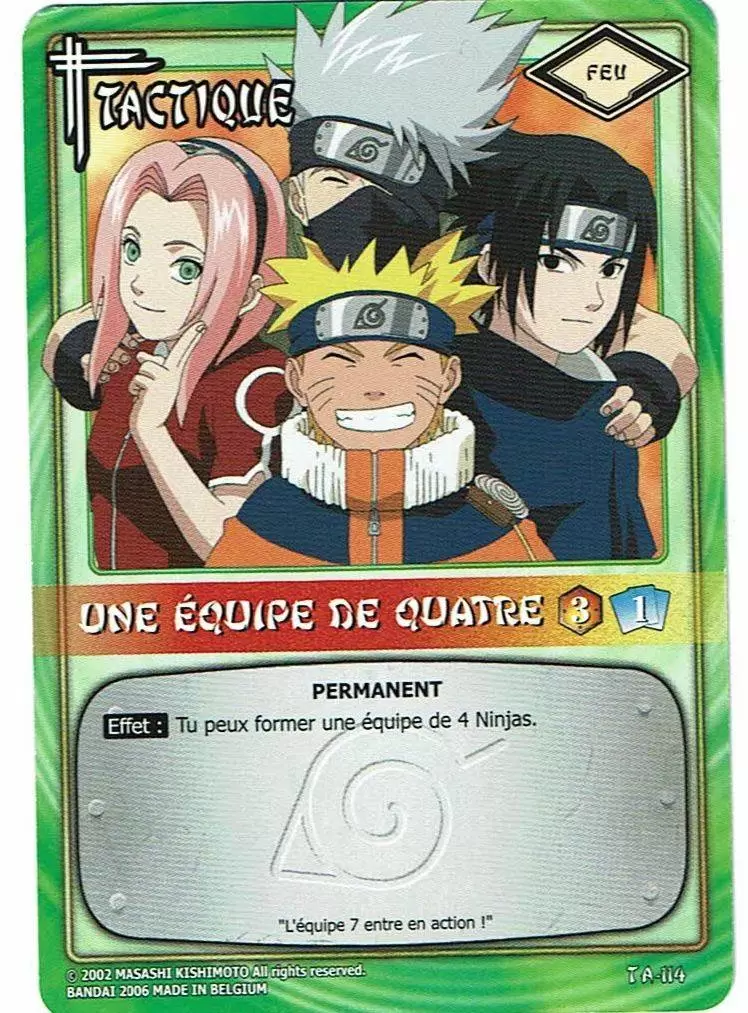 Cartes Naruto Série 03 - Une équipe de quatre