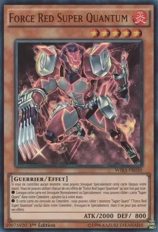 Les Aventuriers Ailés WIRA - Force Red Super Quantum