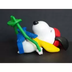 Snoopy tombant de ski