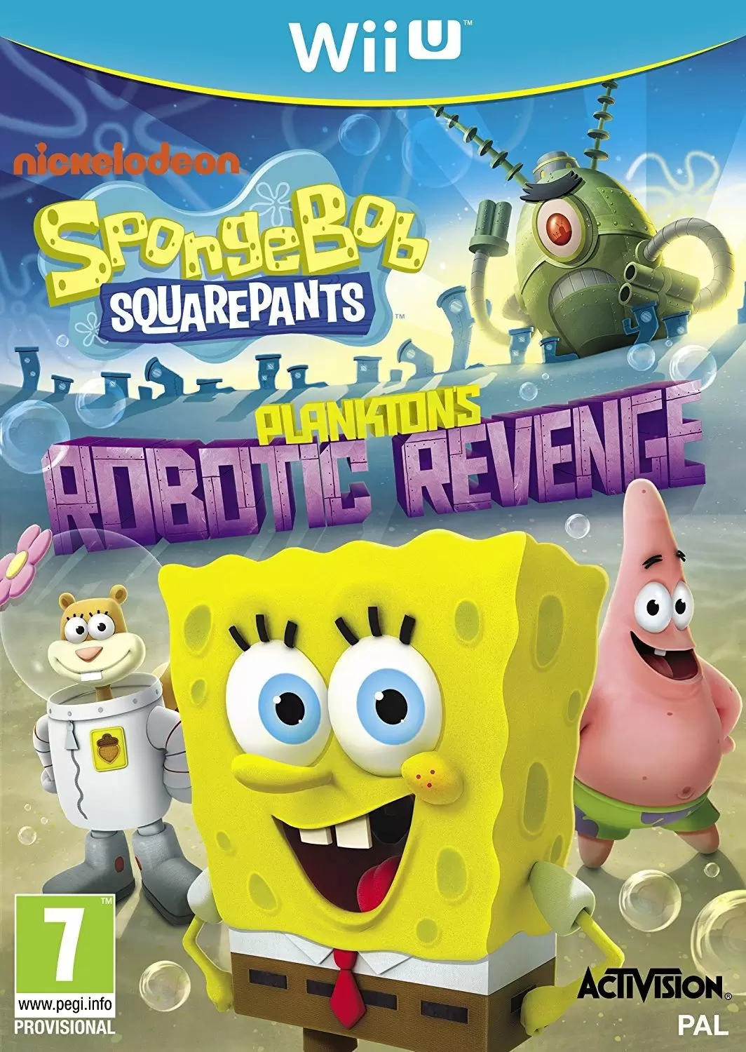 Jeux Wii U - SpongeBob SquarePants : Plankton\'s Robotic Revenge