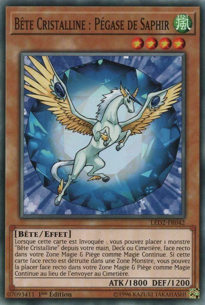 Les Duellistes Légendaires : L\'Ancien Millénaire LED2 - Bête Cristalline : Pégase de Saphir