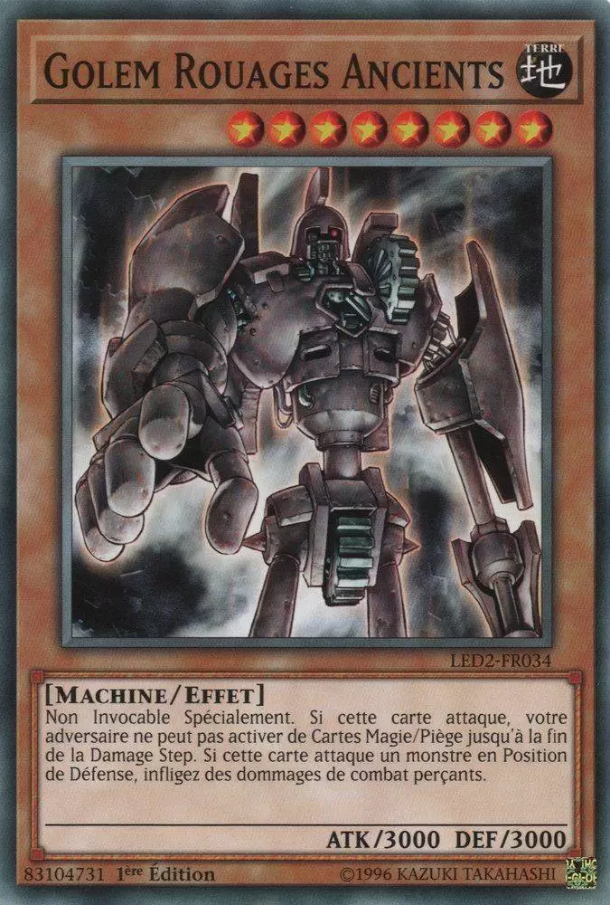 Les Duellistes Légendaires : L\'Ancien Millénaire LED2 - Golem Rouages Ancients