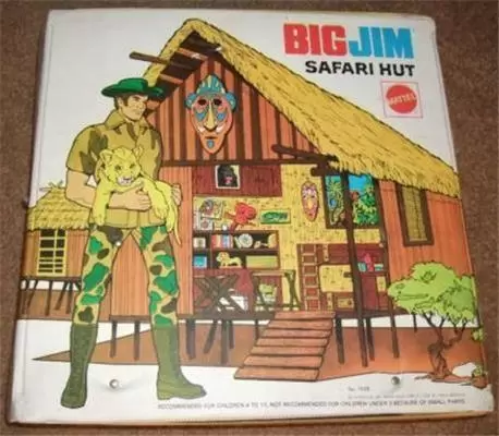 Big Jim Vehicles & accessories - Safari Hut Playset / Case