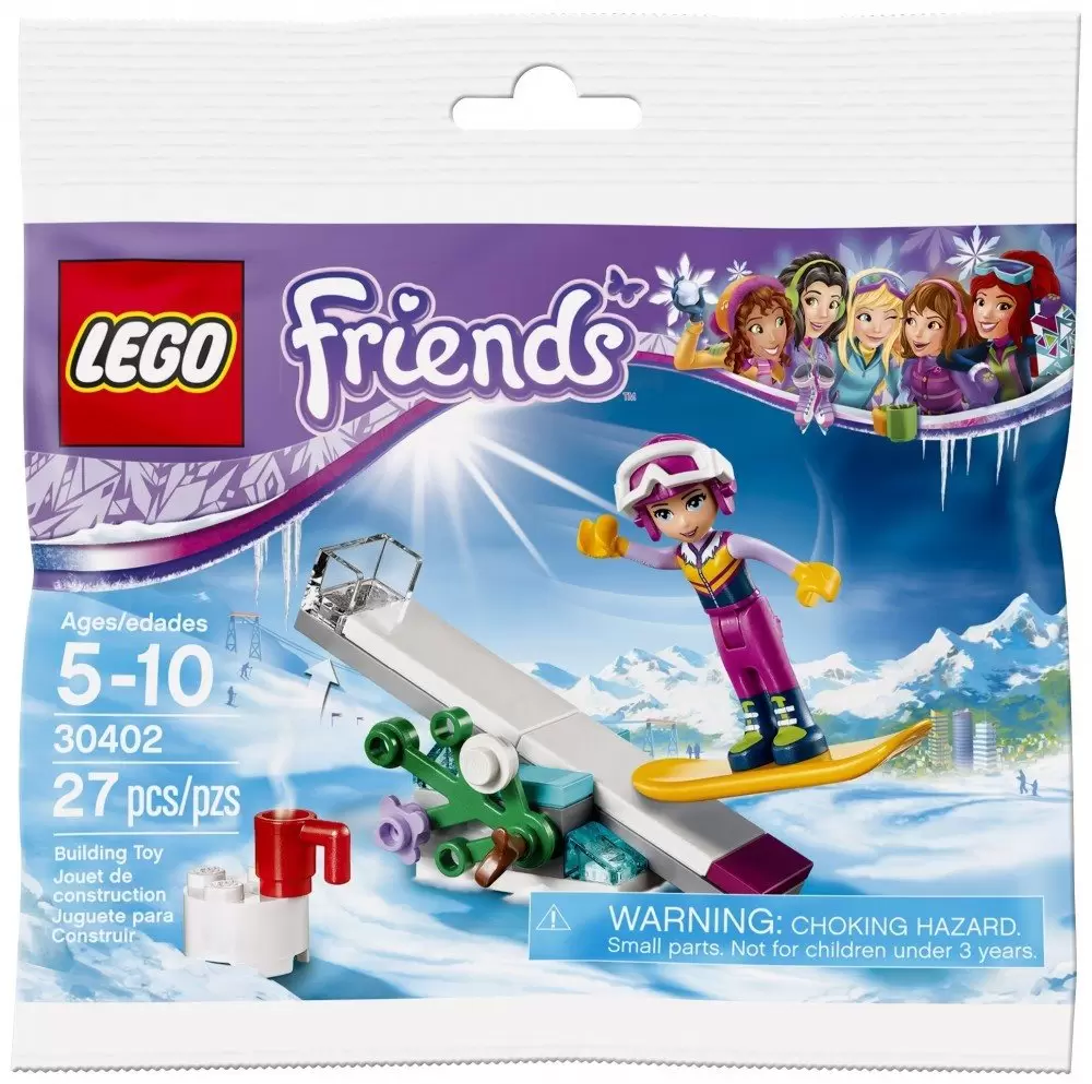 LEGO Friends 30402 Snowboard Tricks & 30403 Olivia Remote Boat polybags