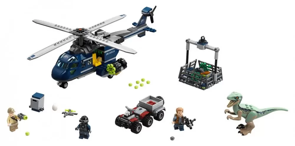 LEGO Jurassic World - La poursuite en hélicoptère de Blue