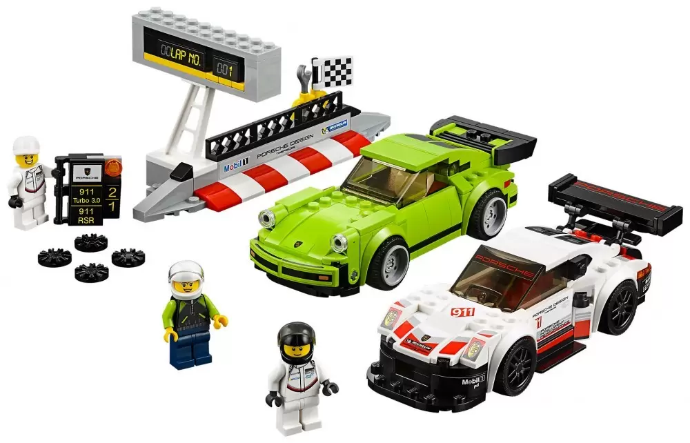 LEGO Speed Champions - Porsche 911 RSR & 911 Turbo 3.0