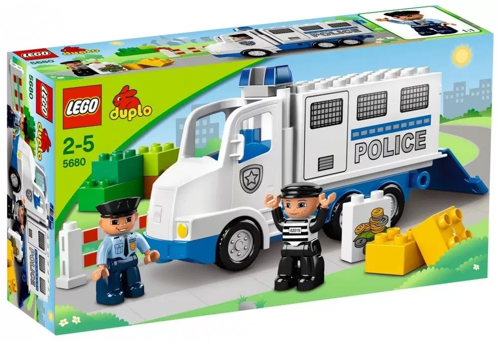 MOTO-Set 5680 5679-rapina-TOP! LEGO DUPLO POLIZIA Transporter 