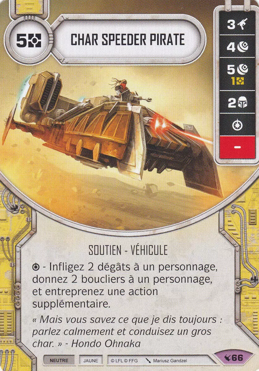 Héritages - Char speeder pirate