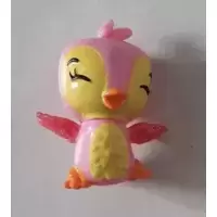 Sparkly Penguala Pink and Yellow