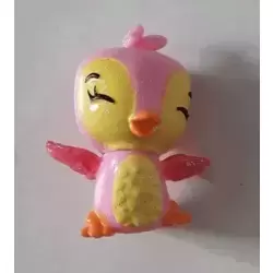Sparkly Penguala Pink and Yellow