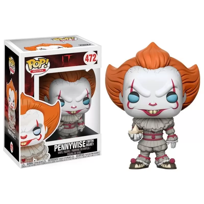 POP! Movies - It - Pennywise with Boat (blue eyes)