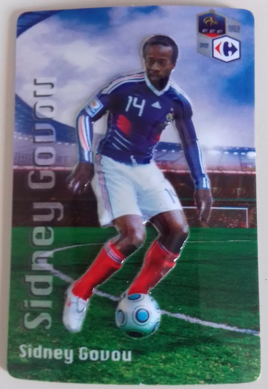 Carrefour - Magnets Equipe de France de Foot 2010 - Sidney Govou