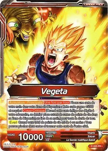 Dragon Ball Super Carte Promo FR - Vegeta / Prince destructeur Vegeta, frappe malfaisante