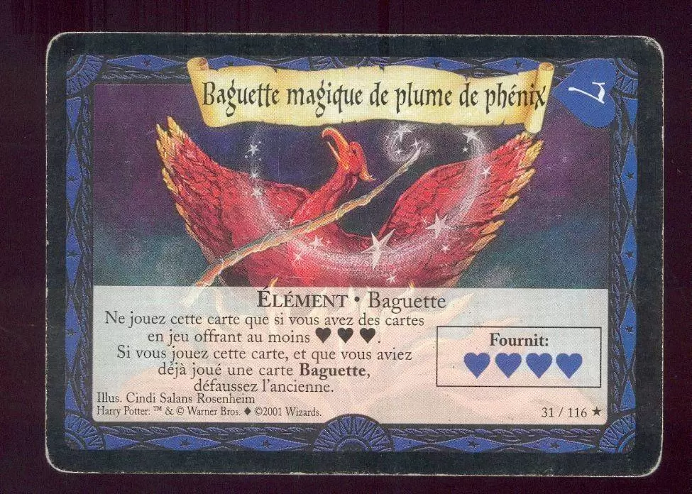 Harry Potter Trading Card Game Base Set - Baguette magique de plume de phénix