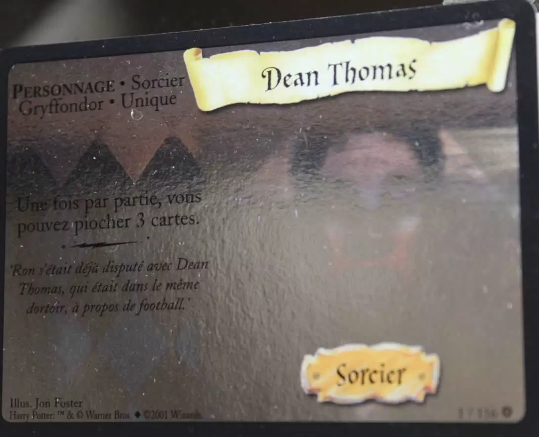 Harry Potter Trading Card Game Base Set - Dean Thomas