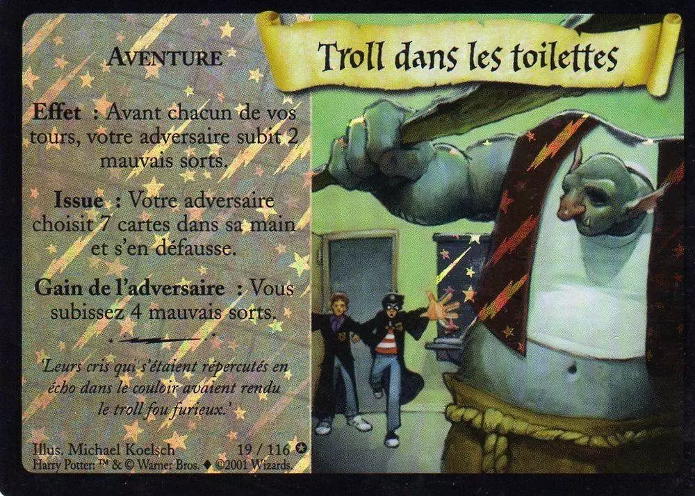 Harry Potter Trading Card Game Base Set - Troll dans les toilettes