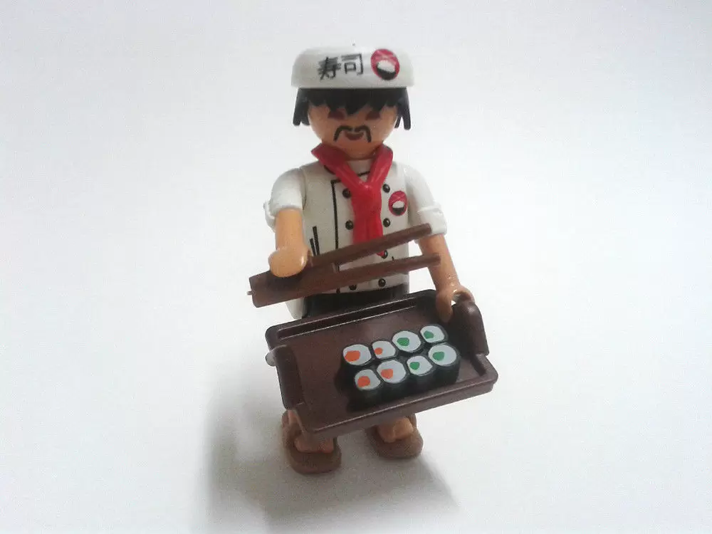 9 Playmobil 9332 Figuren Figures Serie 13 Boys Sushi Koch Japaner 