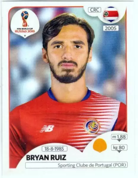 FIFA World Cup Russia 2018 - Bryan Ruiz - Costa Rica