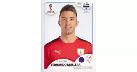 #343 Fernando Muslera Uruguay Panini Adrenalyn XL WM 2018