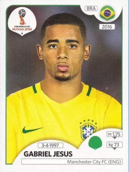 FIFA World Cup Russia 2018 - Gabriel Jesus - Brazil