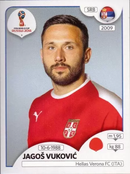 FIFA World Cup Russia 2018 - Jagoš Vuković - Serbia