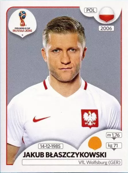FIFA World Cup Russia 2018 - Jakub Błaszczykowski - Poland