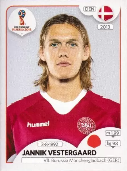 FIFA World Cup Russia 2018 - Jannik Vestergaard - Denmark