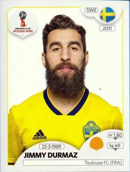 FIFA World Cup Russia 2018 - Jimmy Durmaz - Sweden