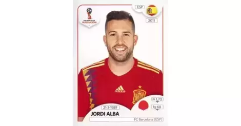 135 Jordi Alba ESP Spain Bild NEU Panini Sticker Fußball WM 2018 Russia Nr 