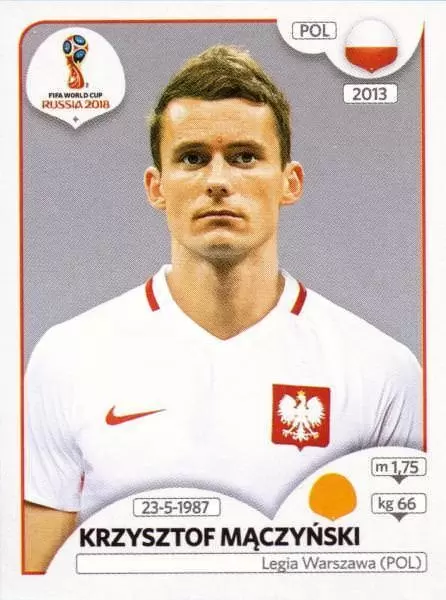 FIFA World Cup Russia 2018 - Krzysztof Mączyński - Poland