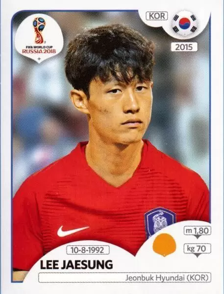 FIFA World Cup Russia 2018 - Lee Jaesung - Korea Republic