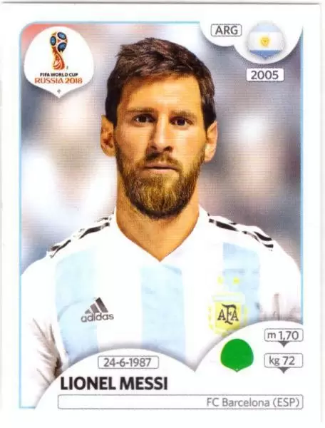 FIFA World Cup Russia 2018 - Lionel Messi - Argentina