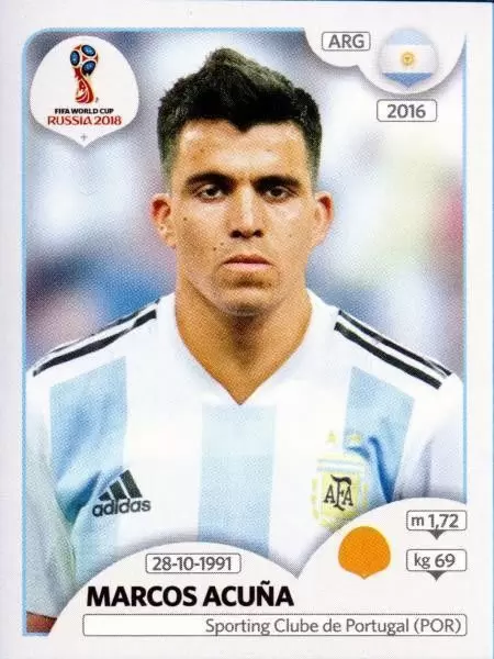 FIFA World Cup Russia 2018 - Marcos Acuña - Argentina