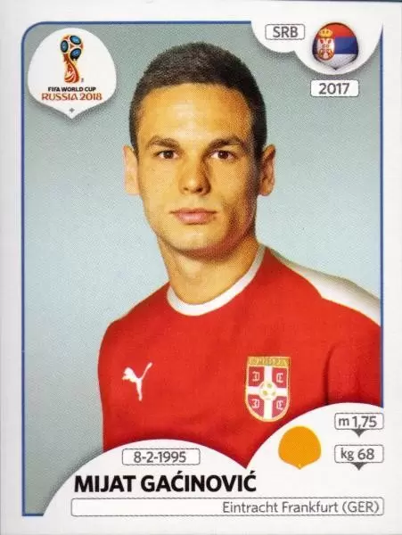 FIFA World Cup Russia 2018 - Mijat Gaćinović - Serbia