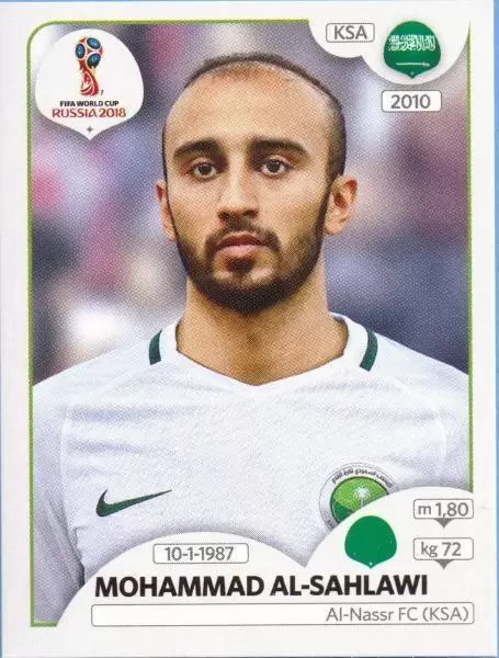 FIFA World Cup Russia 2018 - Mohammad Al-Sahlawi - Saudi Arabia