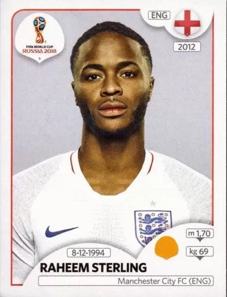 FIFA World Cup Russia 2018 - Raheem Sterling - England