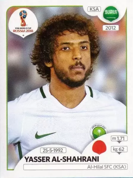 FIFA World Cup Russia 2018 - Yasser Al-Shahrani - Saudi Arabia