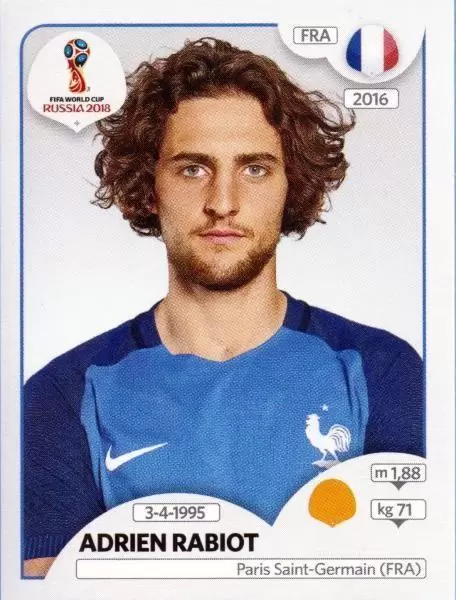 FIFA World Cup Russia 2018 - Adrien Rabiot - France