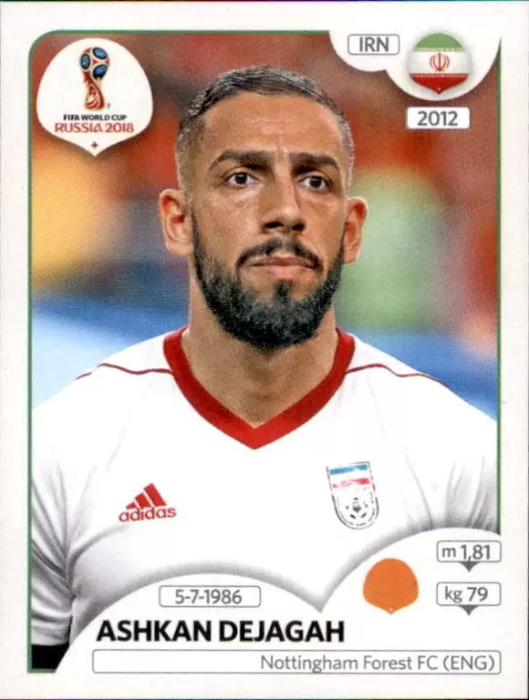 FIFA World Cup Russia 2018 - Ashkan Dejagah - Iran