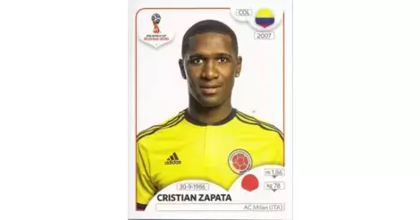 Panini 188 Cristian Zapata Kolumbien FIFA WM 2014 Brasilien