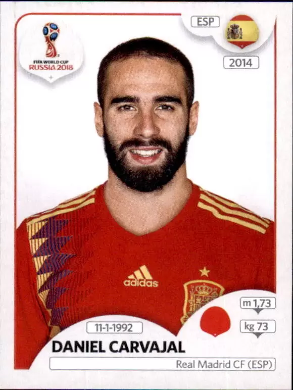 FIFA World Cup Russia 2018 - Daniel Carvajal - Spain