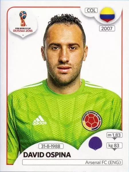 FIFA World Cup Russia 2018 - David Ospina - Colombia