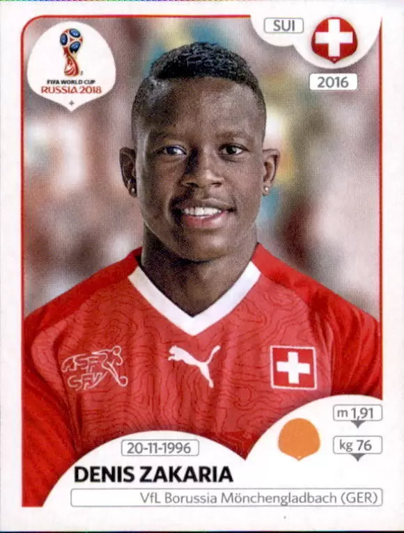 FIFA World Cup Russia 2018 - Denis Zakaria - Switzerland